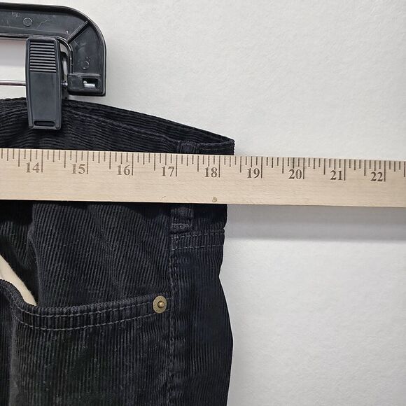 Dockers Corduroy Pants Men's 38x34 Black Straight Fit Flat Front‎ Chino 5 Pocket - Picture 14 of 14